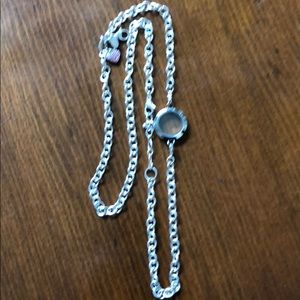 Origami Owl silver chain w/locket